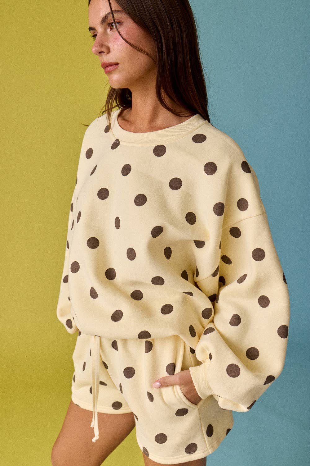 Willow Polka Dot Fleece Set