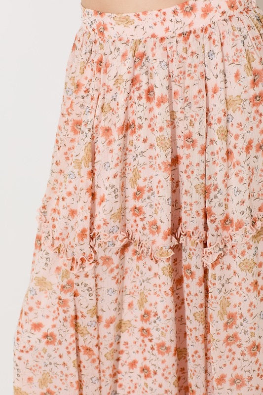Coral Midi Skirt