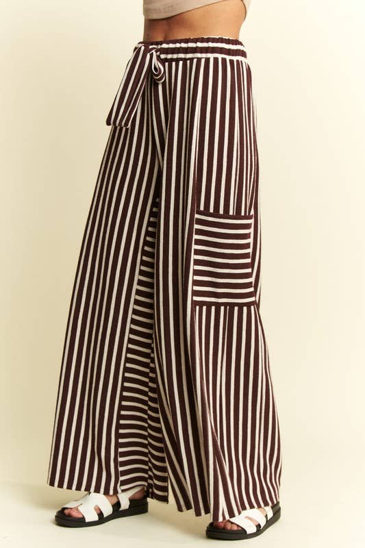 Boho Stripe Wide Leg Pants