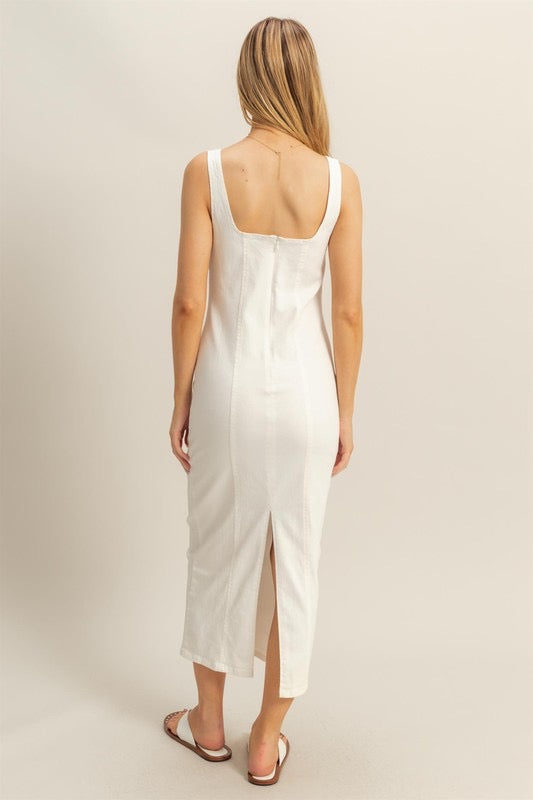 Danni Denim Stretch Dress (Two Colors)