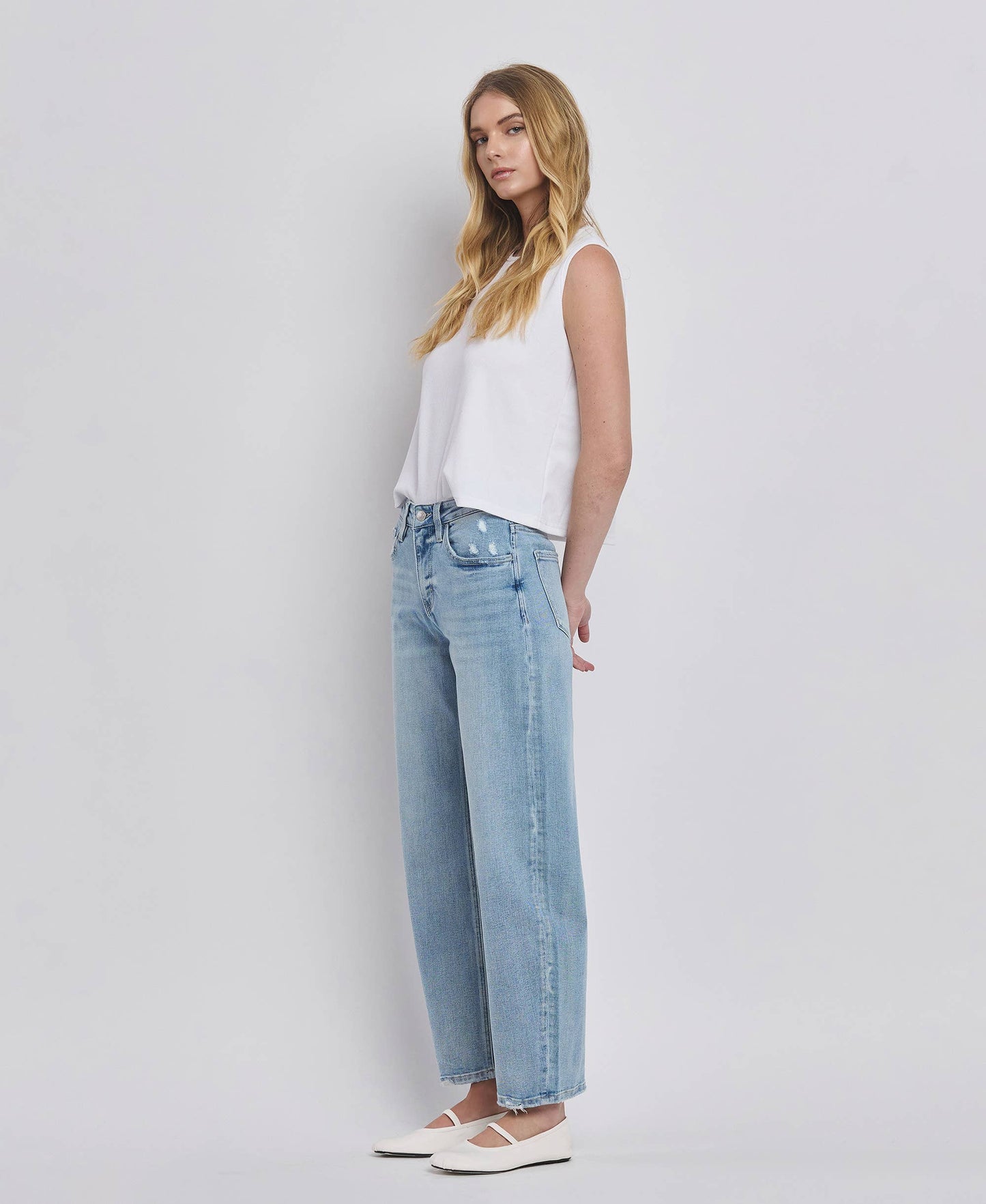 Jennie Barrel Leg Jean