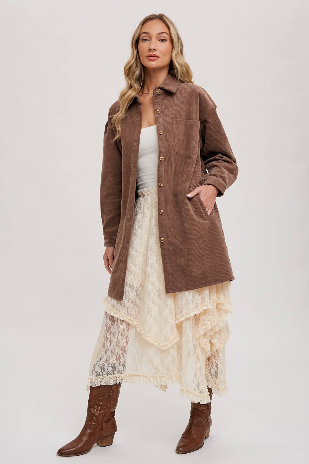 Round Up Layered Lace Skirt