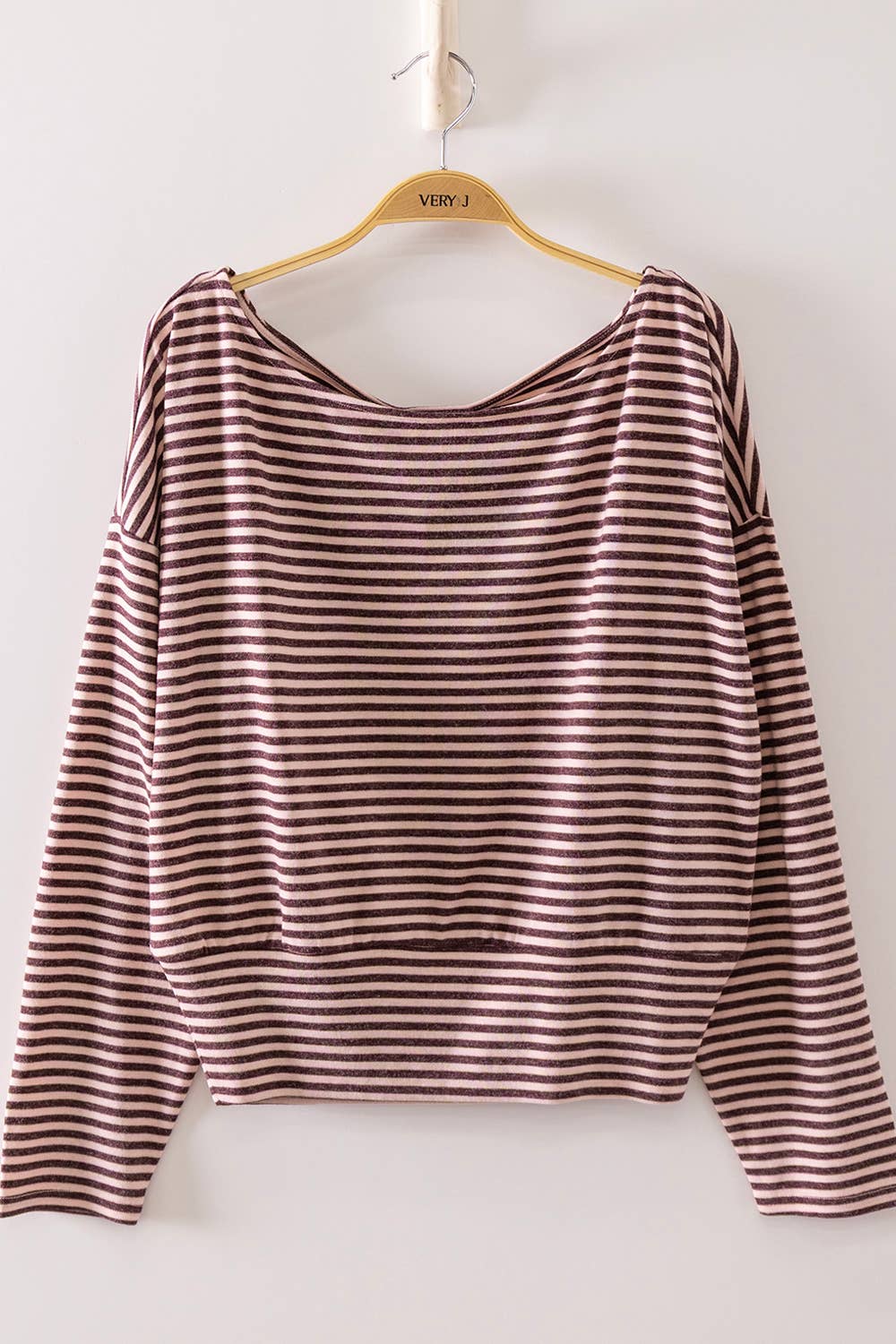 Chrlie Off-Shoulder Stripe Top
