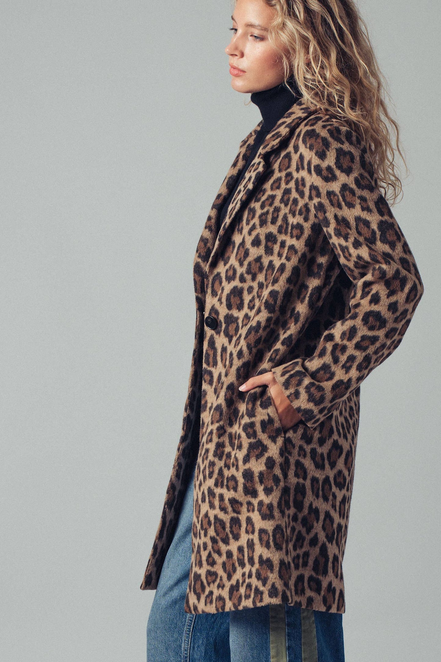 Leopard Print Statement Coat