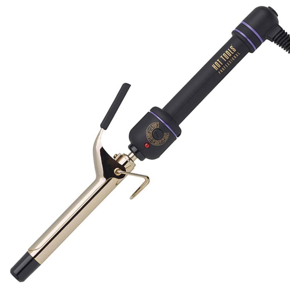 Hot Tools Professional Black Gold Curling Iron/Wand, 3/4"