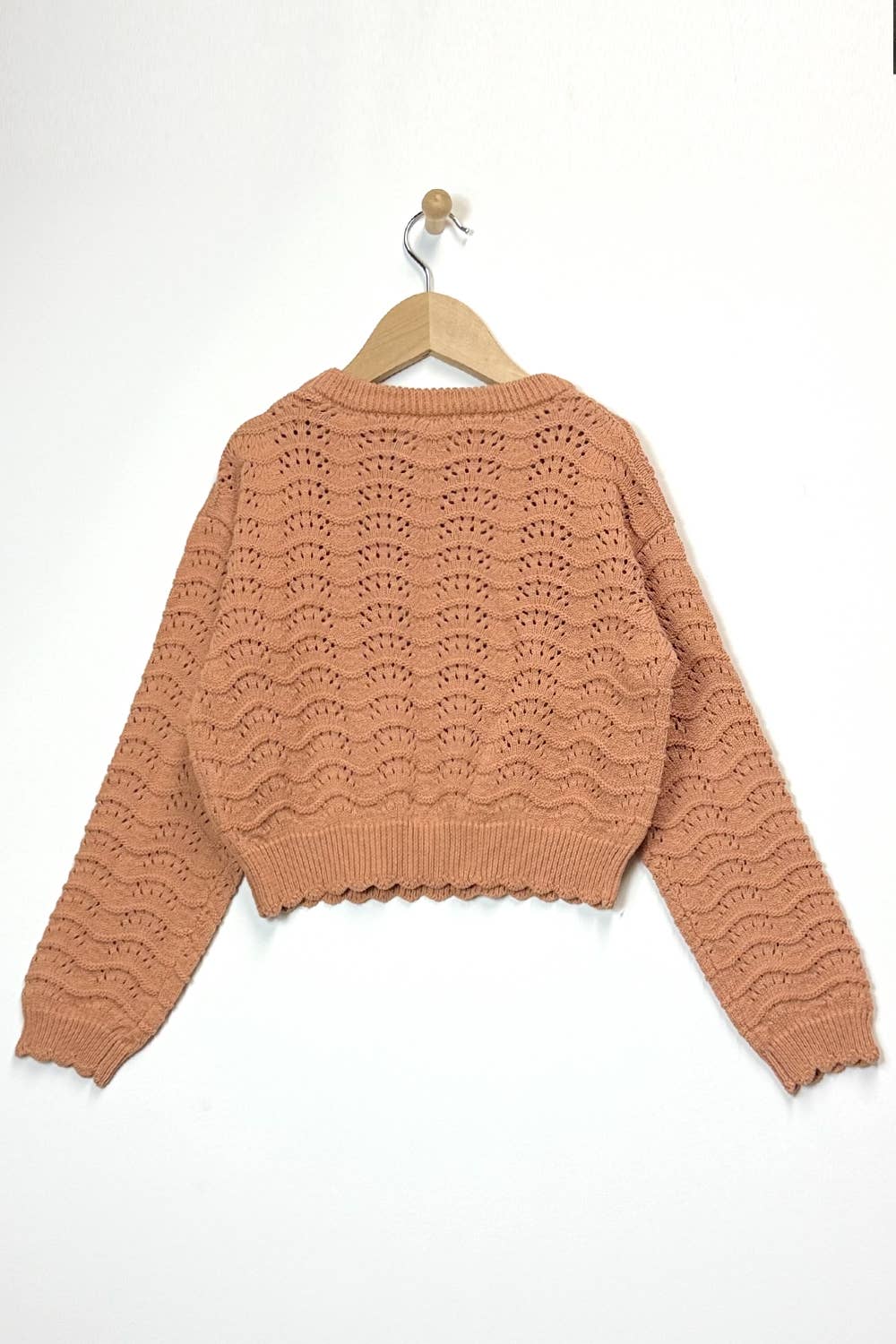 TWEEN CREW NECK SWEATER -Camel (7-14)