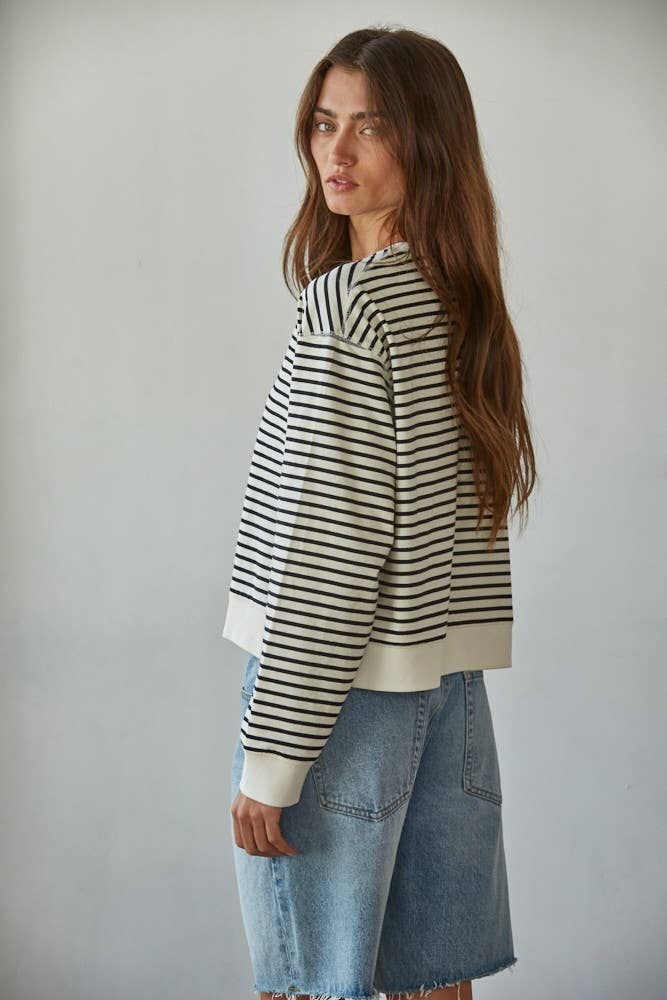 Taila Stripe Knit Top