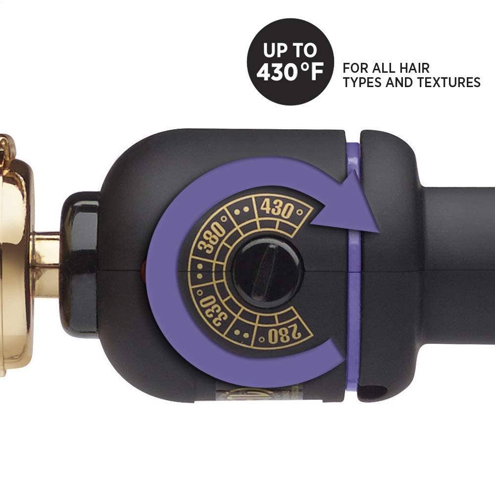 Hot Tools Professional Black Gold Curling Iron/Wand, 3/4"