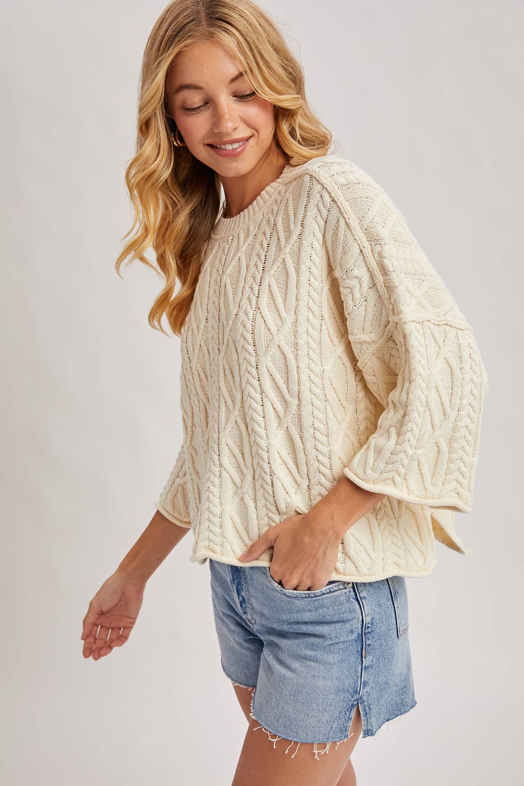 Joanne Cable Knit Sweater