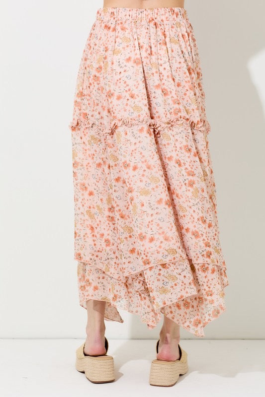 Coral Midi Skirt