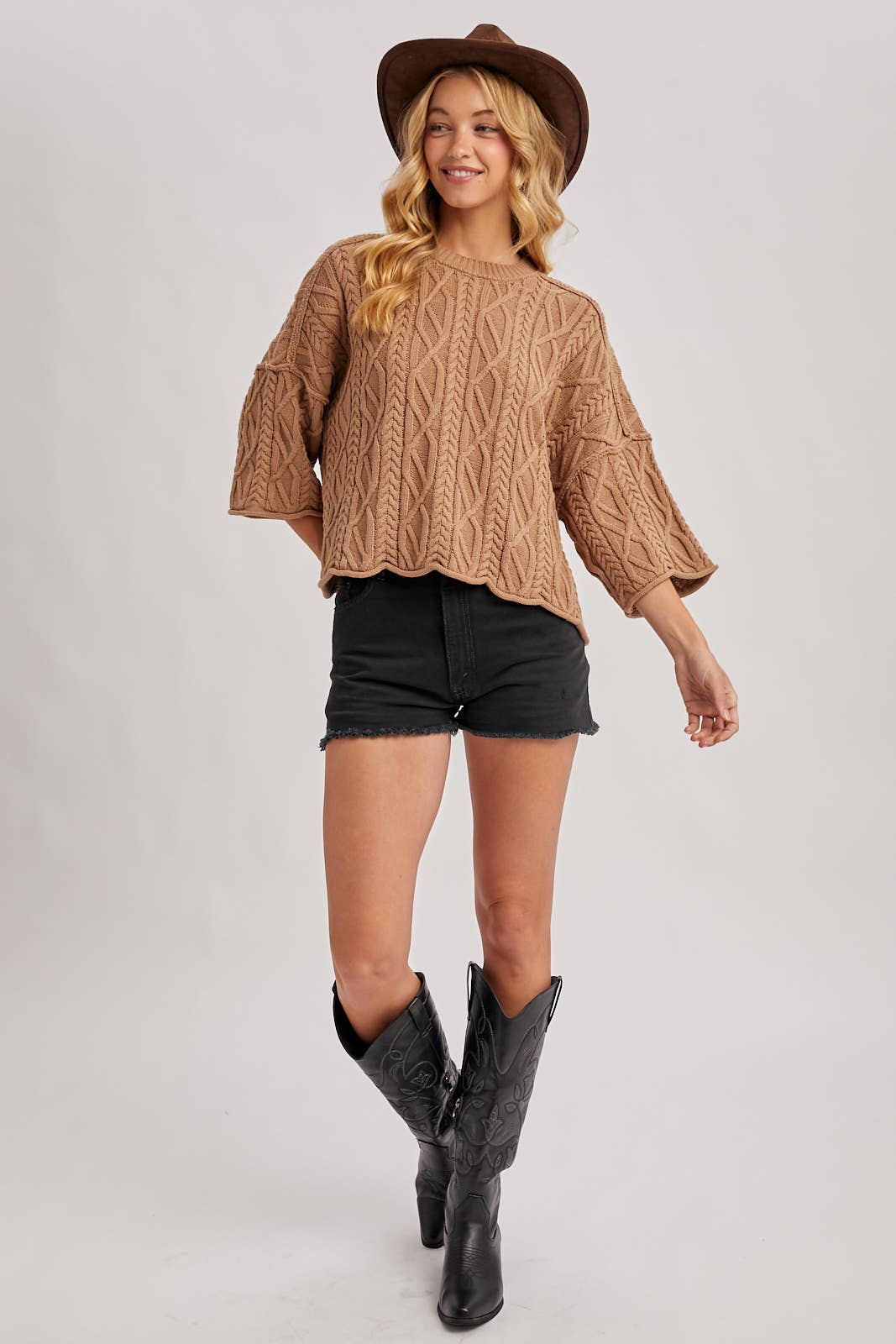 Joanne Cable Knit Sweater