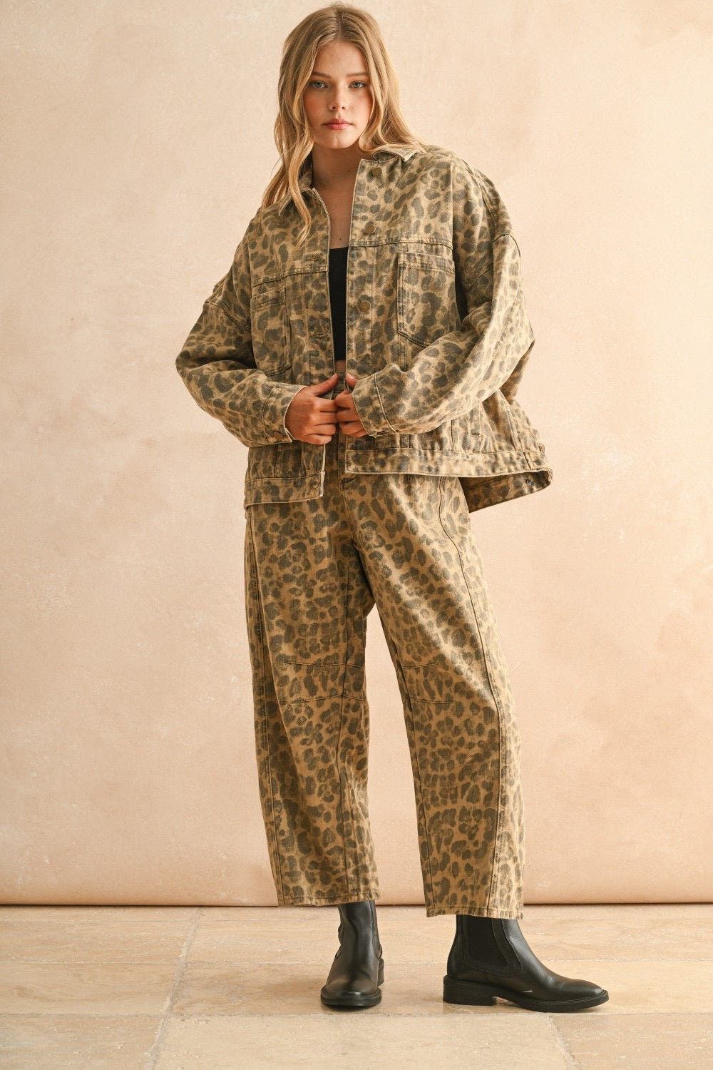 Lizzy Leopard Print Jacket