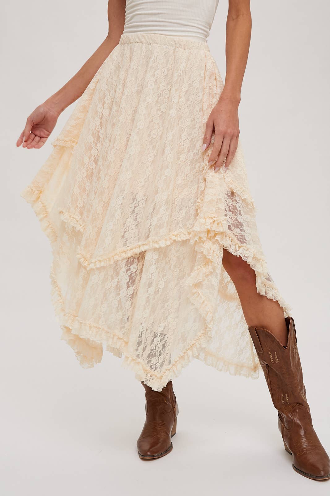 Round Up Layered Lace Skirt