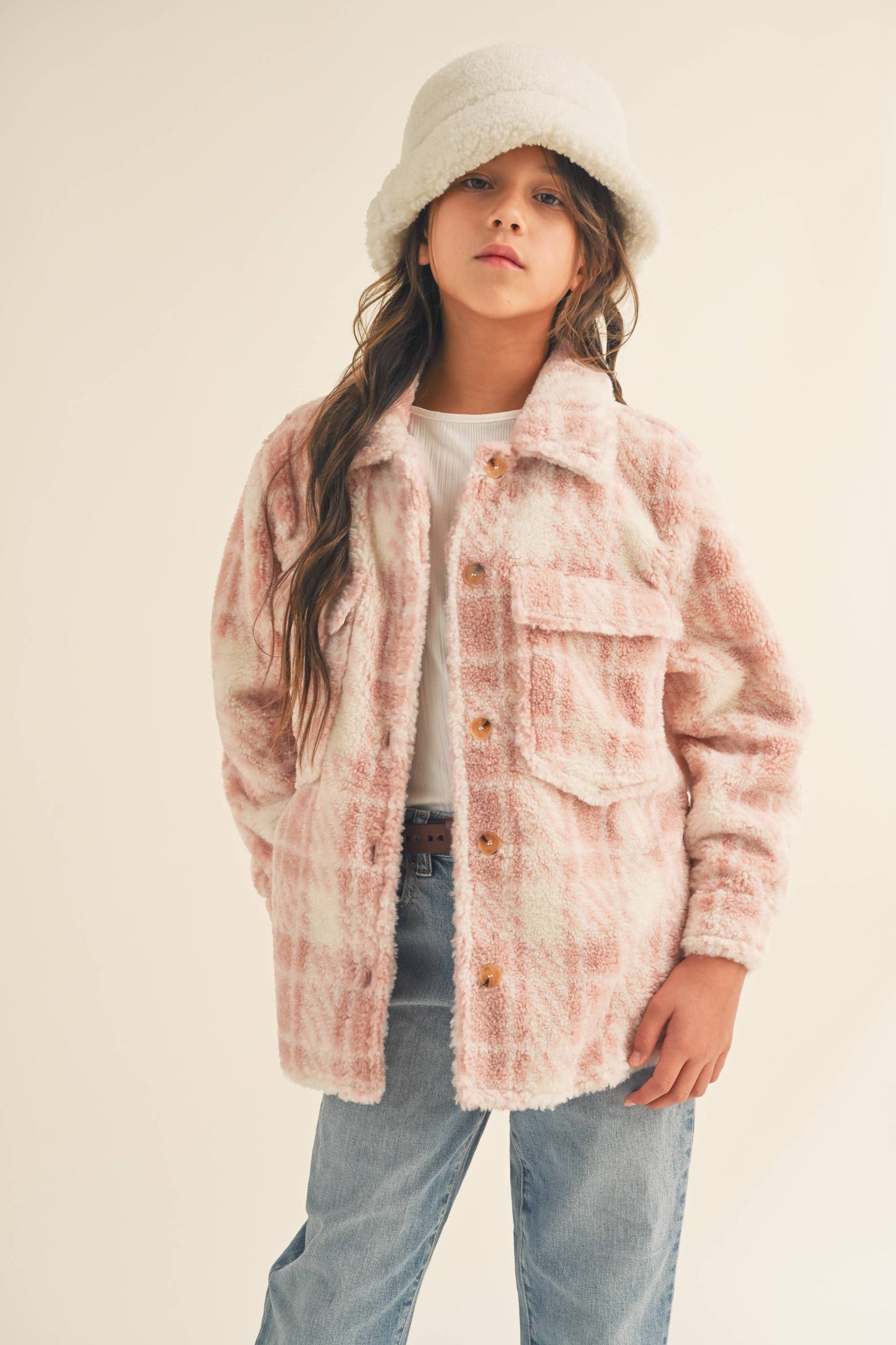 TWEEN PLAID SHACKET (7-14)