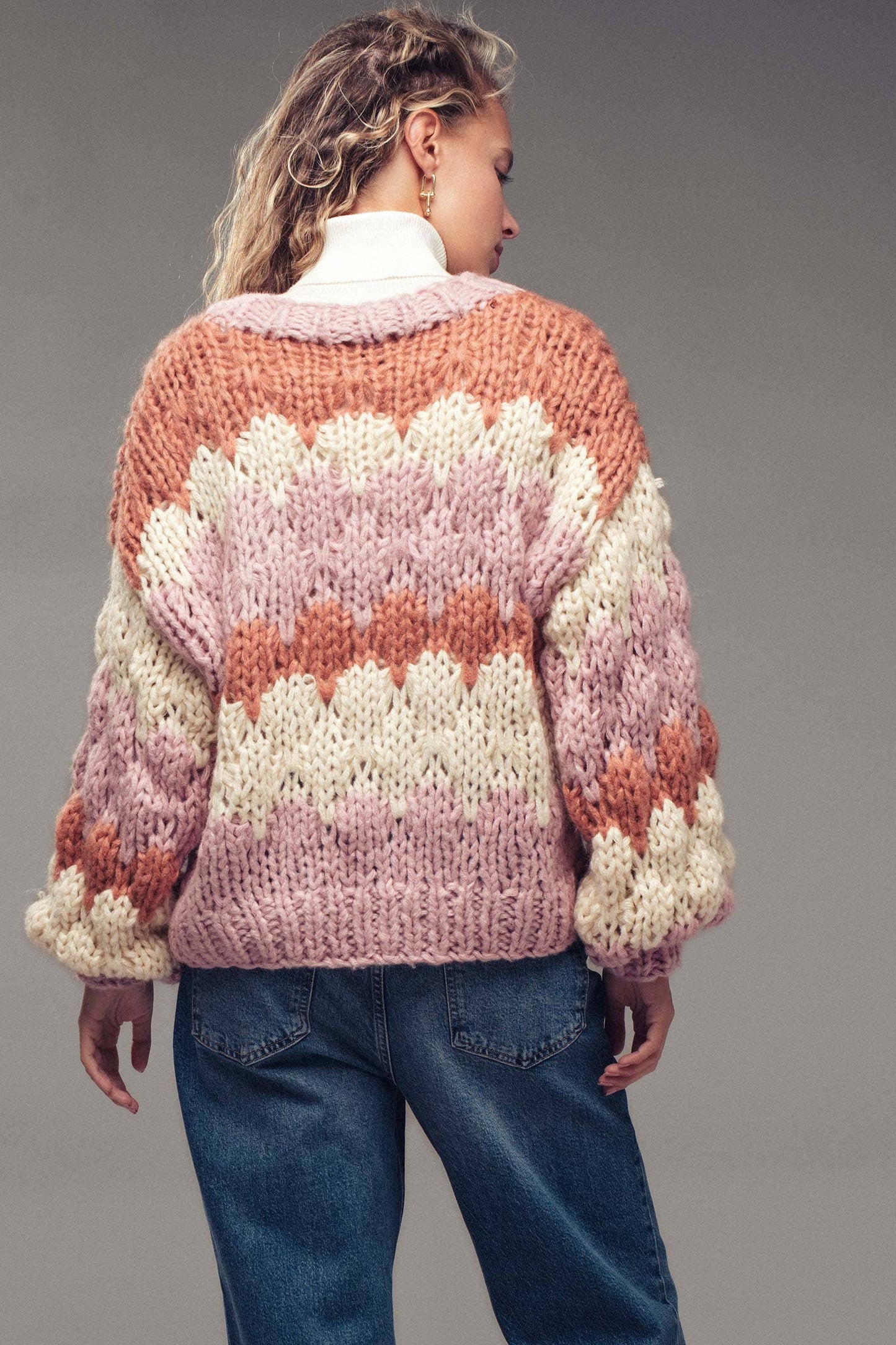 Chevron Knit Cardigan