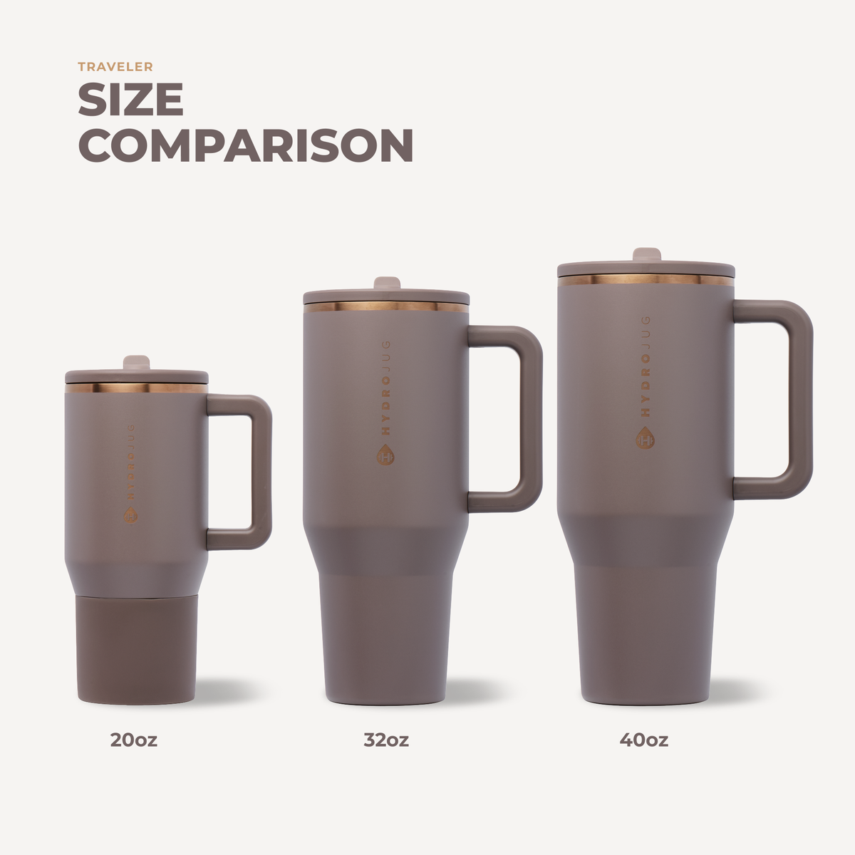HydroJug - Clay 32 oz Traveler Tumbler