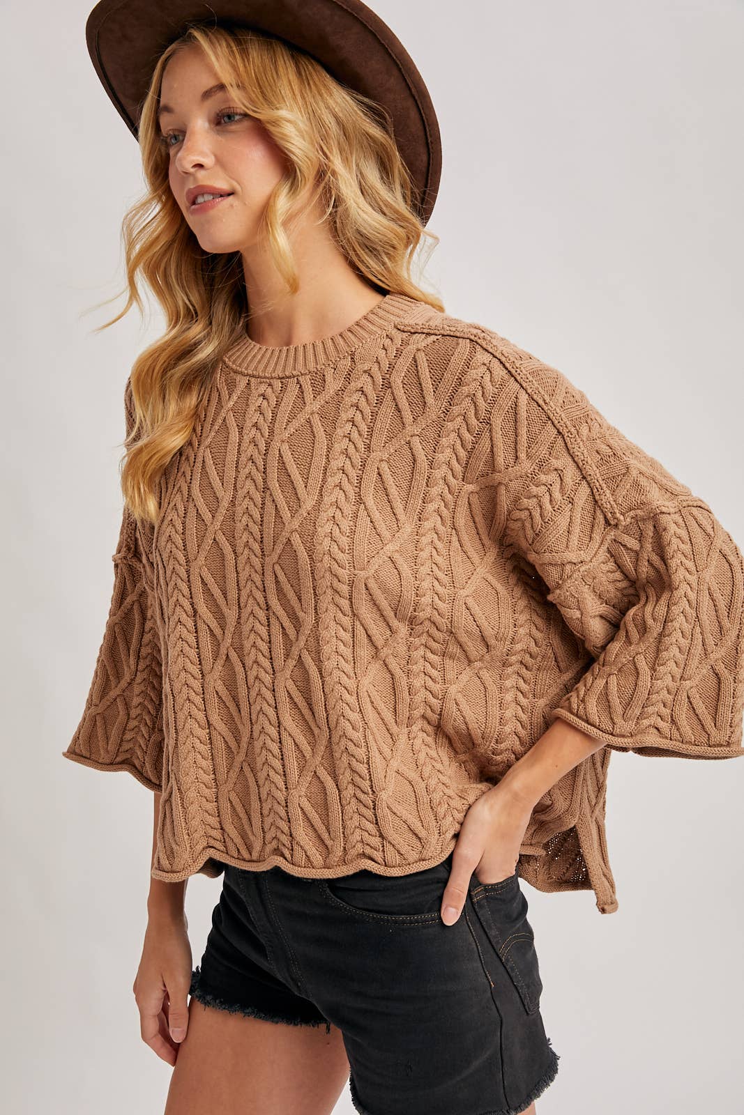 Joanne Cable Knit Sweater