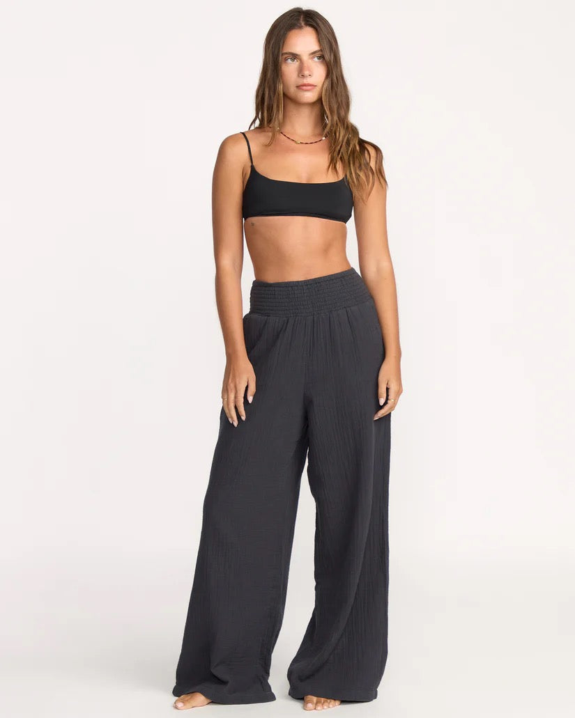 New Waves Gauze Elastic Waist Pant