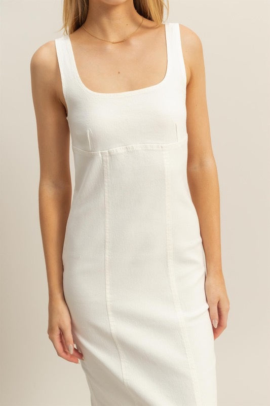 Danni Denim Stretch Dress (Two Colors)