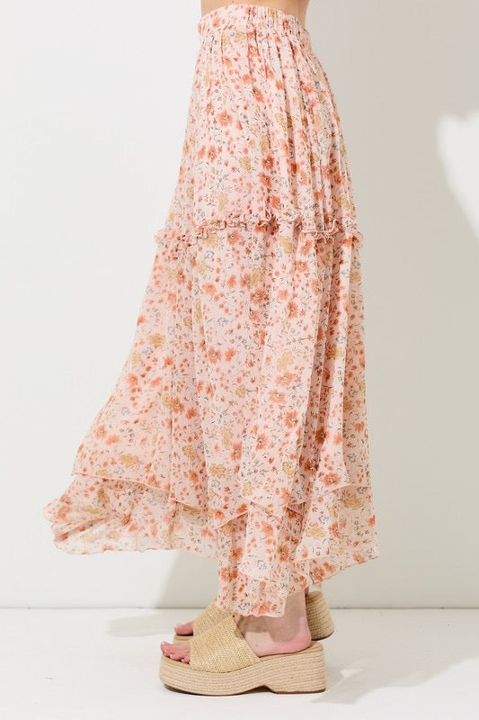 Coral Midi Skirt
