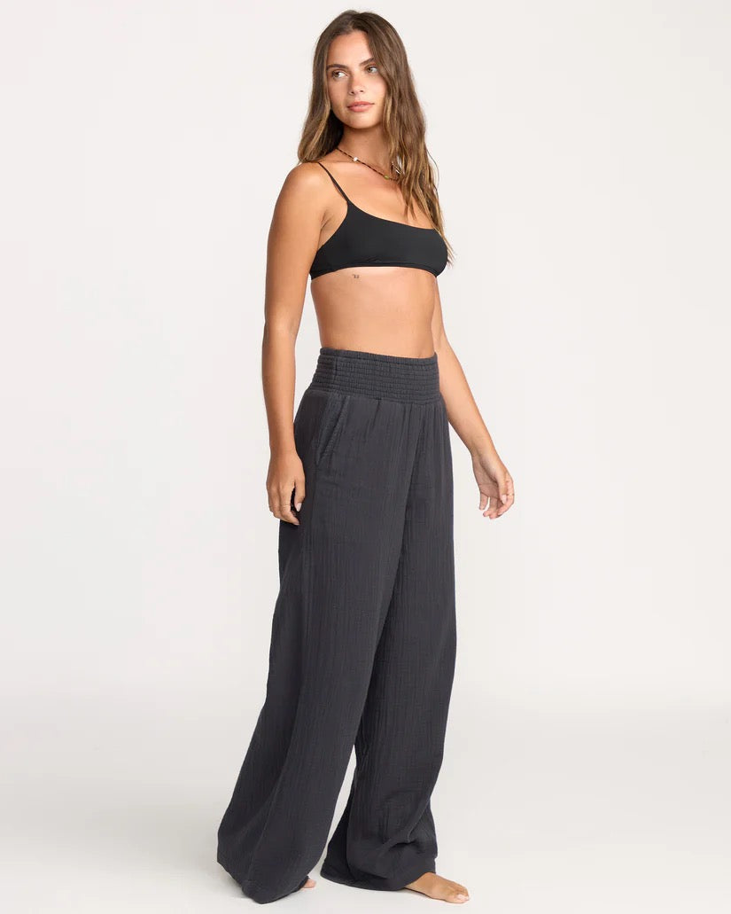 New Waves Gauze Elastic Waist Pant