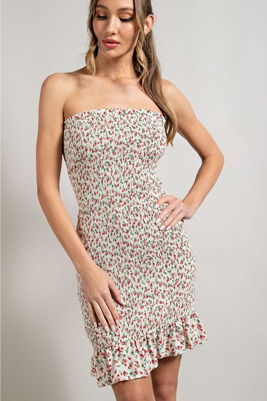Tea Rose Smocked Dress