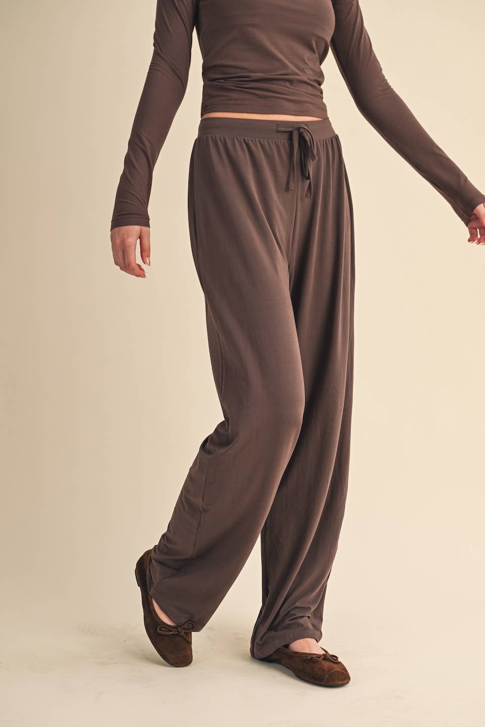 Jersey Wide Leg Pants