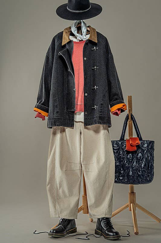 Corduroy Barrel Jeans