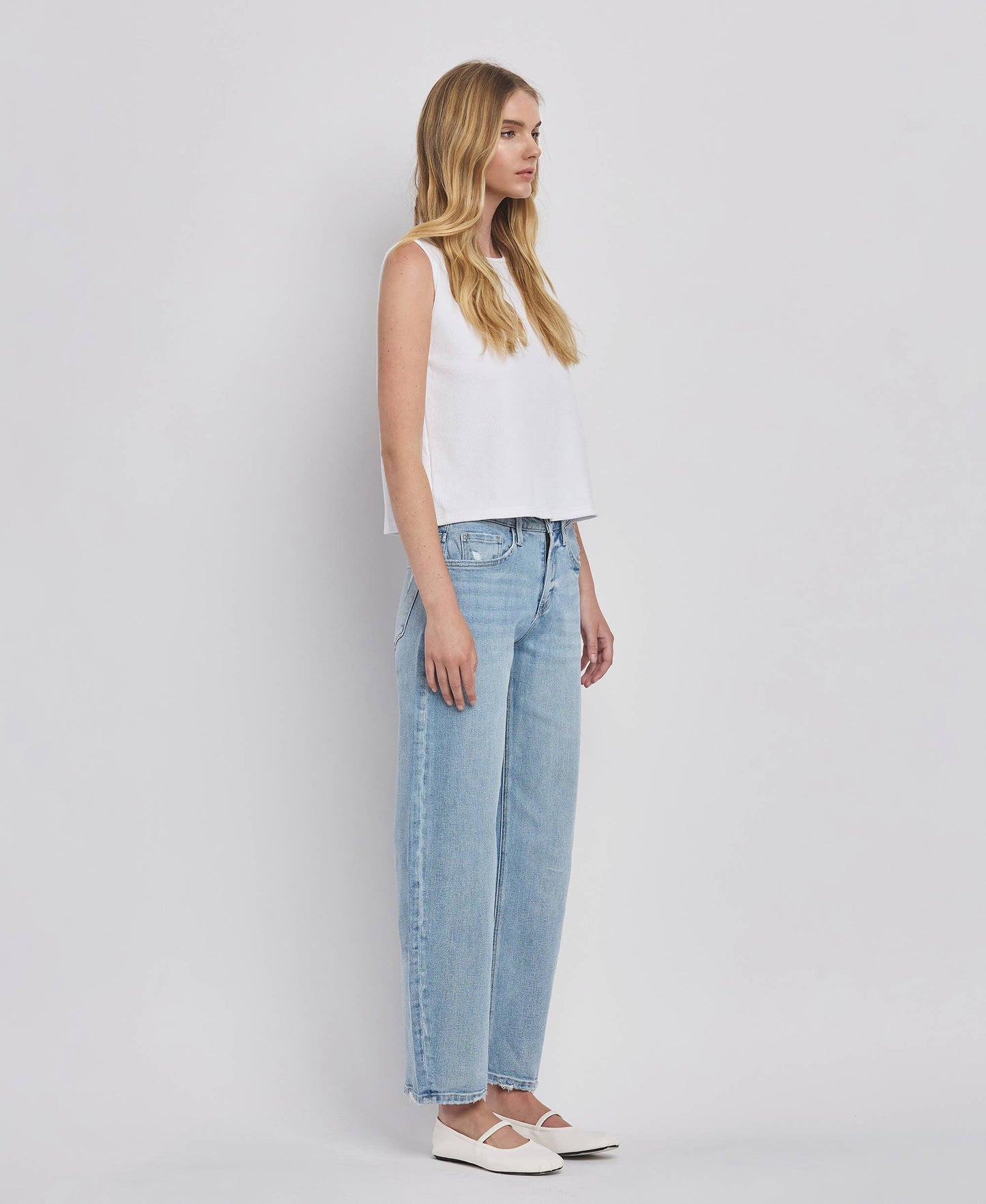 Jennie Barrel Leg Jean