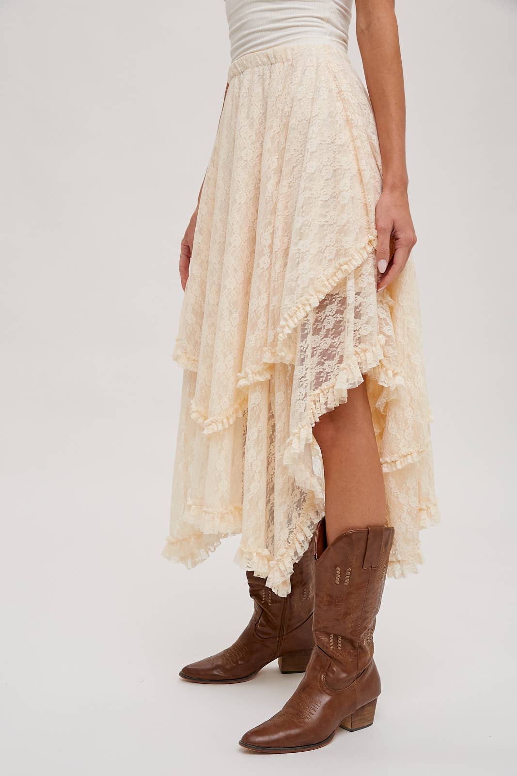 Round Up Layered Lace Skirt
