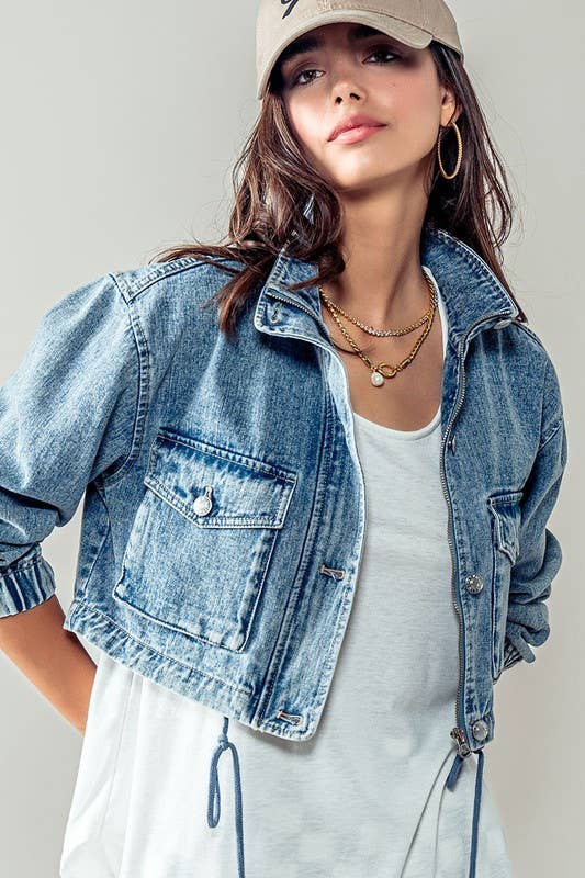 Cropped Denim Jacket
