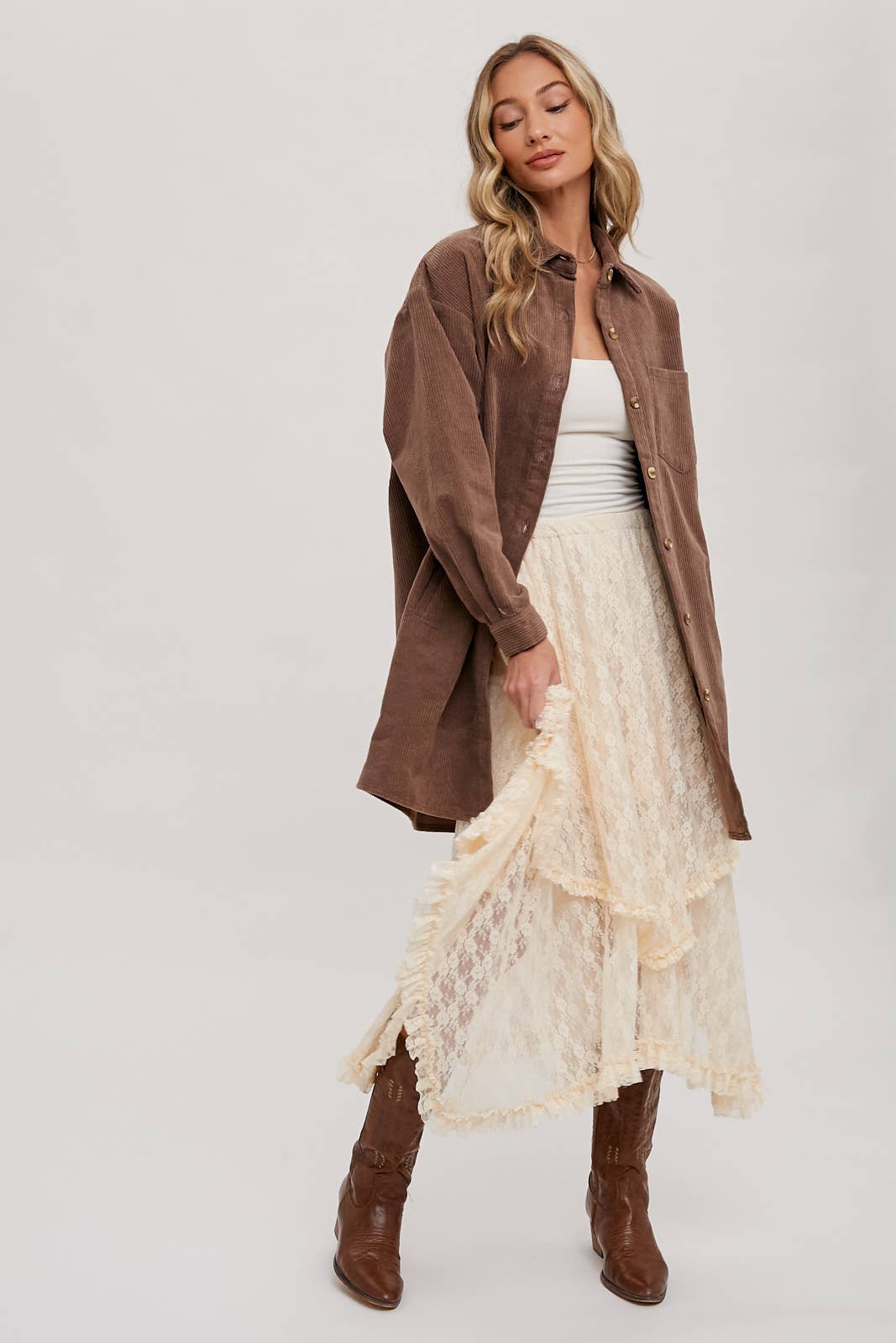 Round Up Layered Lace Skirt