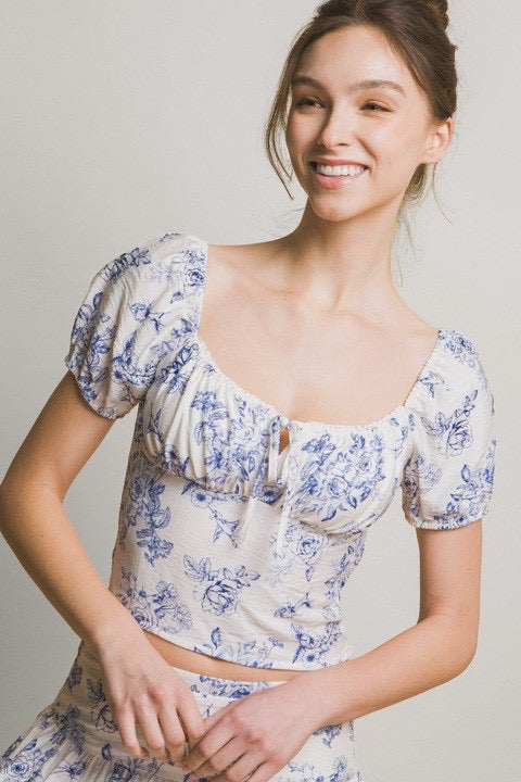 Presley Print Top