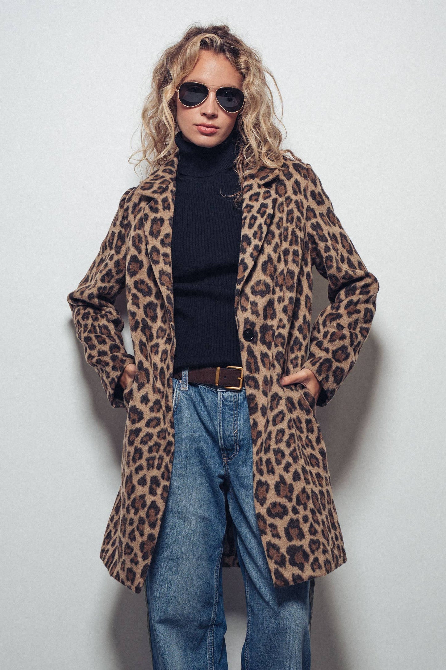 Leopard Print Statement Coat