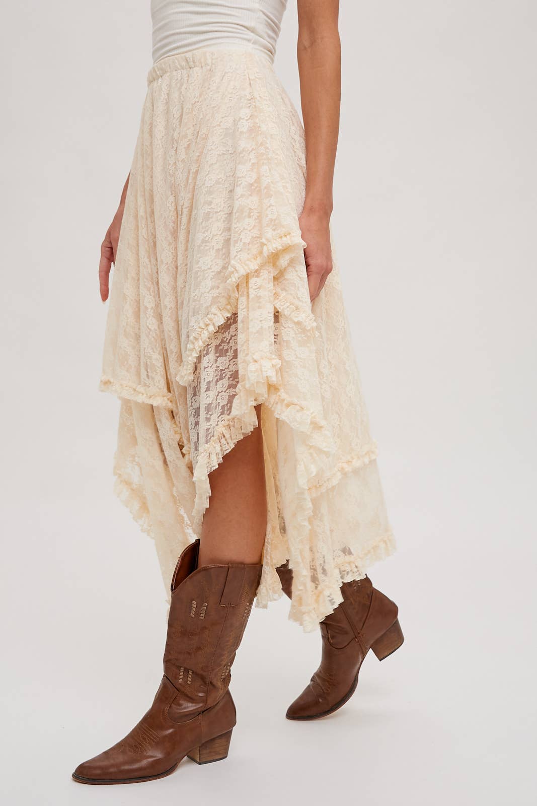 Round Up Layered Lace Skirt