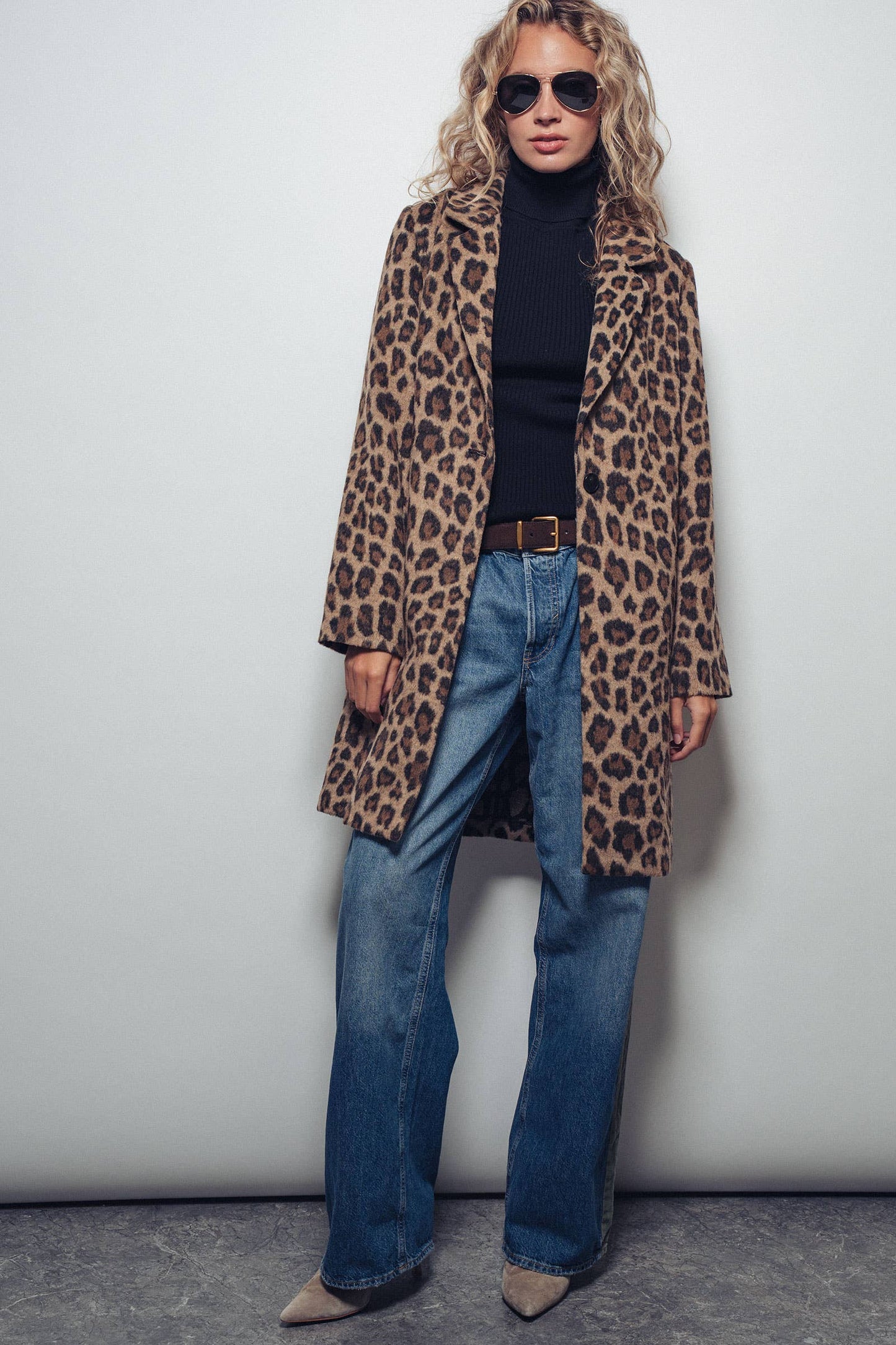 Leopard Print Statement Coat