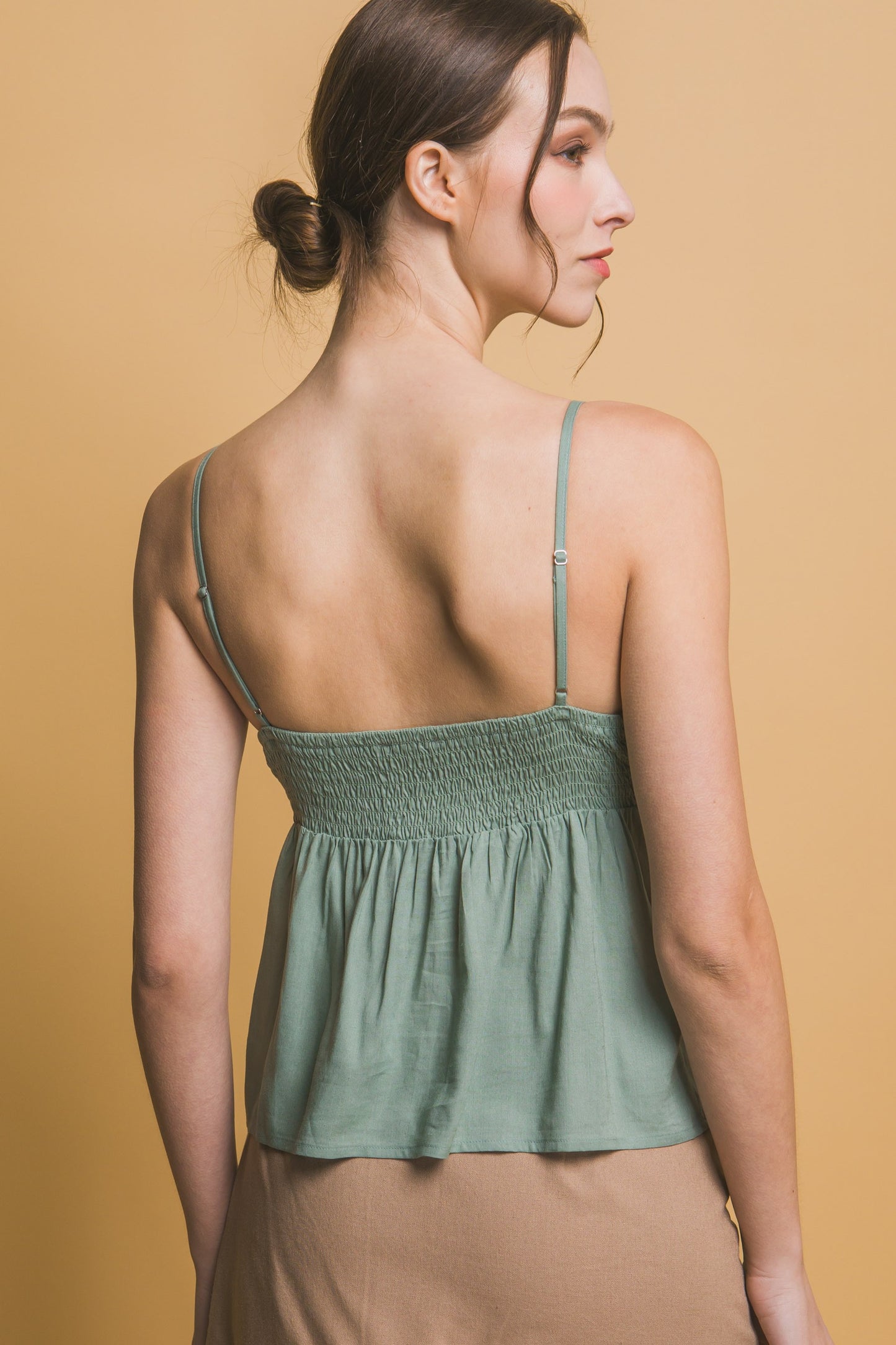Lace Linen Top