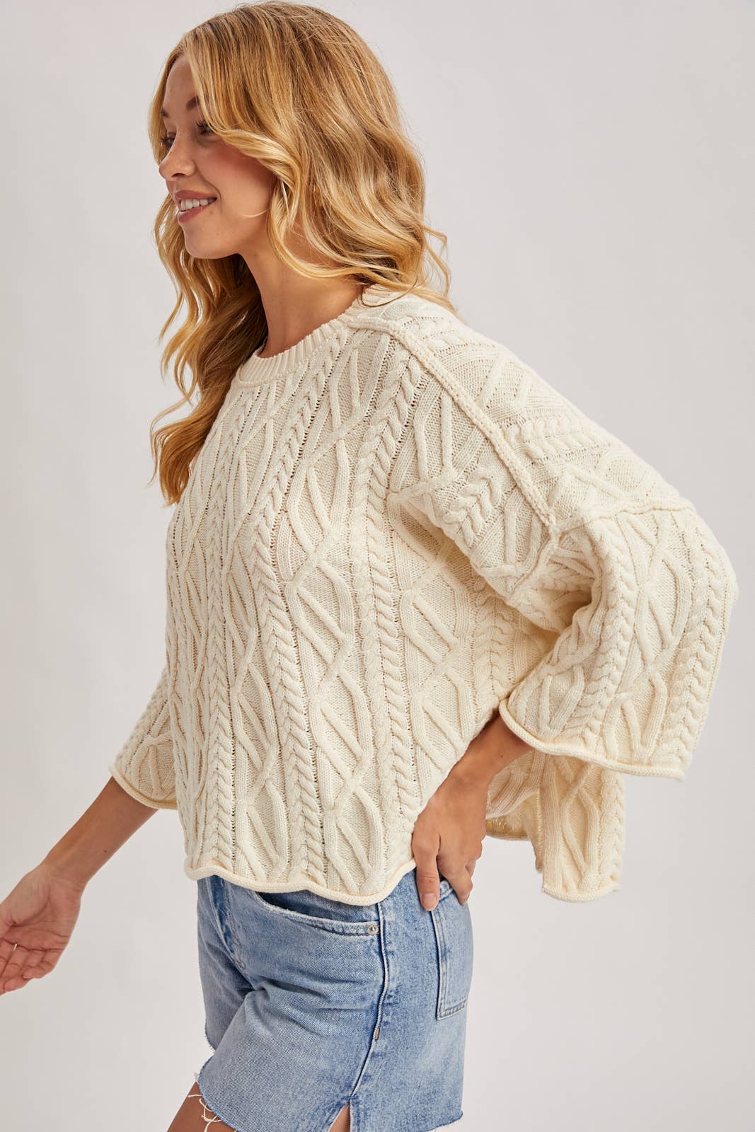 Joanne Cable Knit Sweater