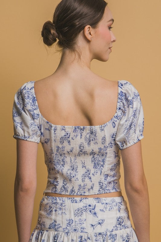 Presley Print Top