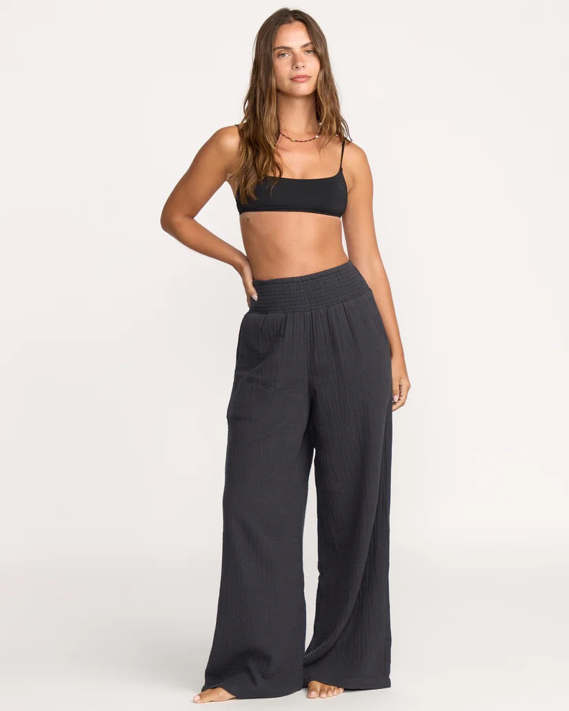 New Waves Gauze Elastic Waist Pant