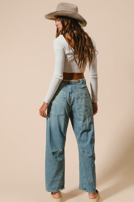 Bentlee Braided Waist Jean