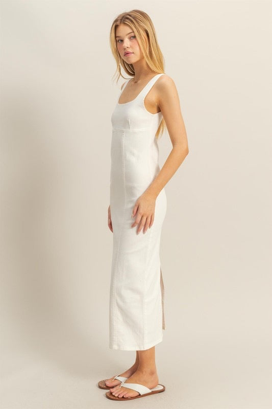 Danni Denim Stretch Dress (Two Colors)