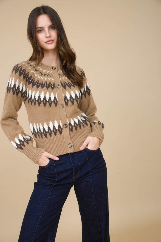 Fair Isle Cardigan (2 Colors)