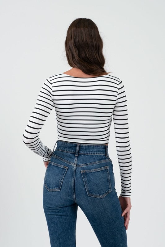 Nessa Long Sleeve Stripe Top