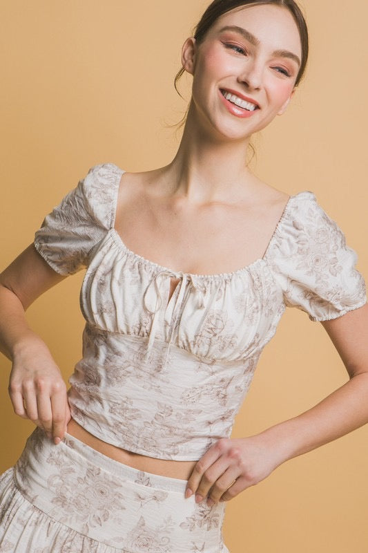 Presley Print Top