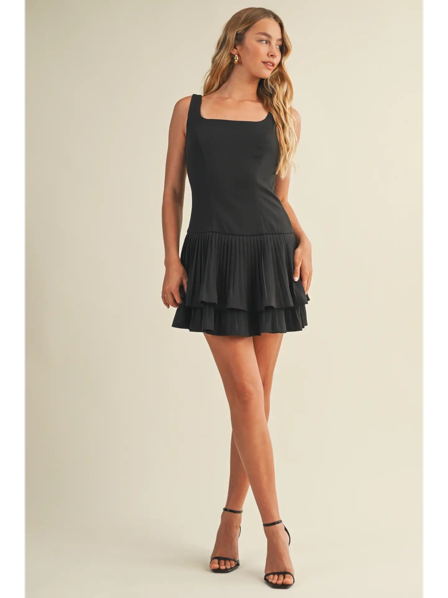 Holly Layered Pleated Dress