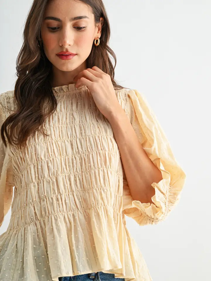 Denise Peplum Top