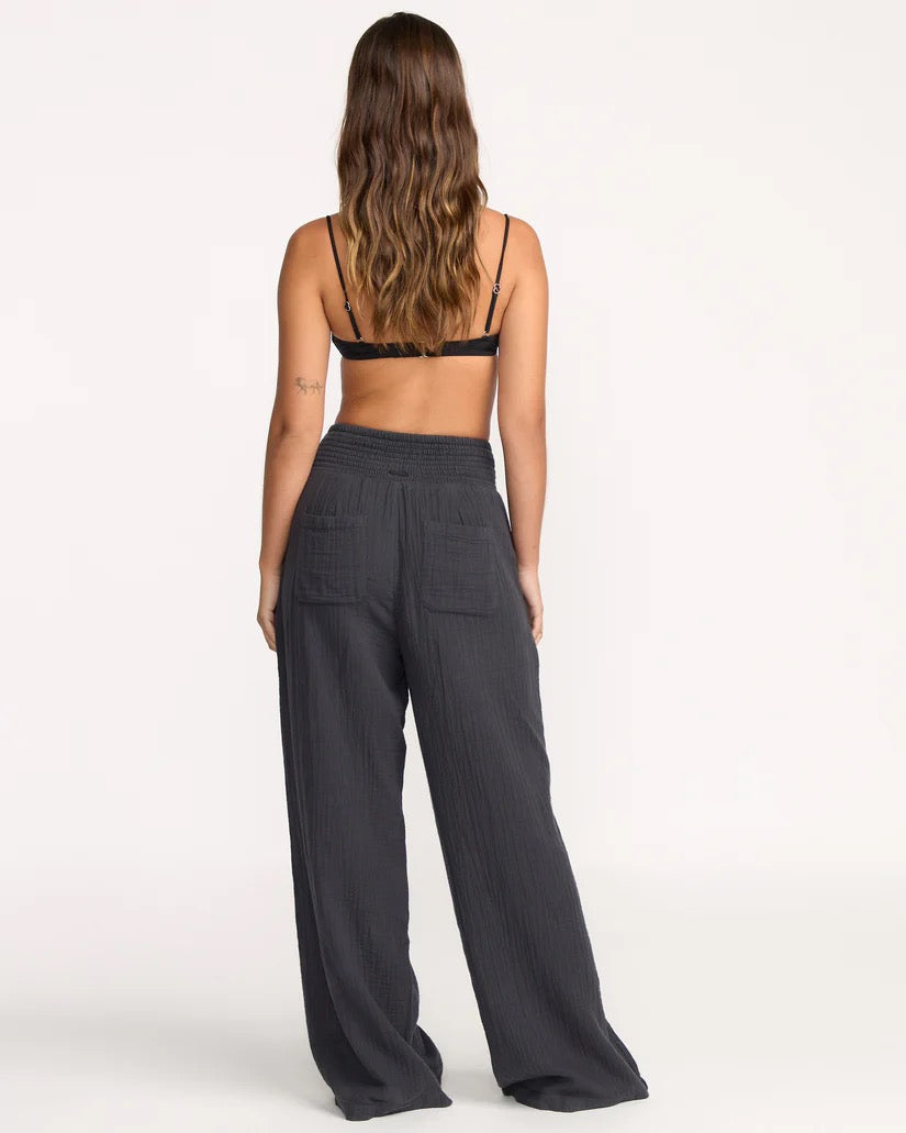 New Waves Gauze Elastic Waist Pant