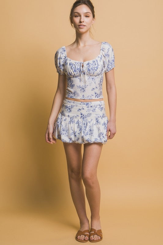 Presley Print Top