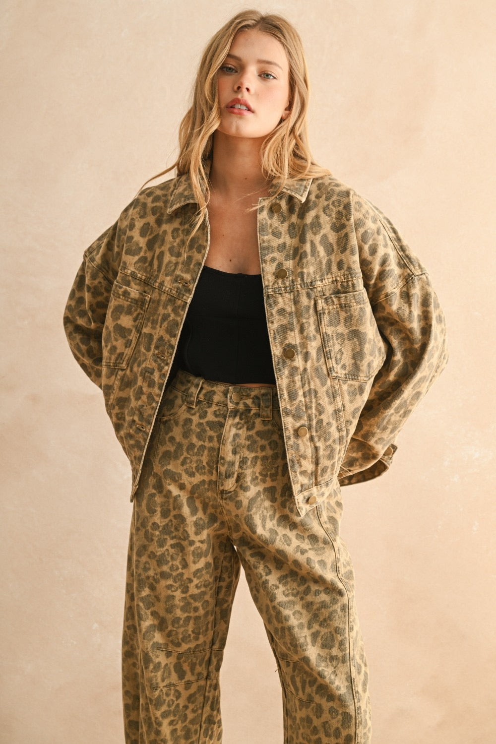 Lizzy Leopard Print Jacket
